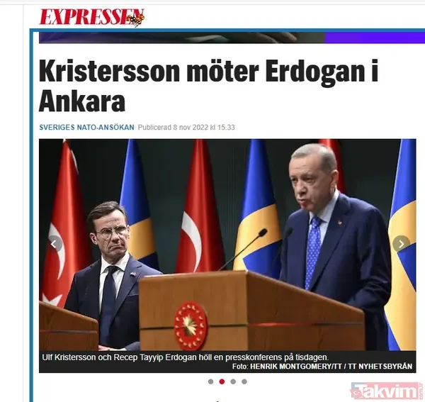 Başkan Erdoğan ve İsveç Başbakanı Kristersson görüşmesi İsveç basınında! Terör örgütleriyle diyaloğa girilmeyecek sözü - 2