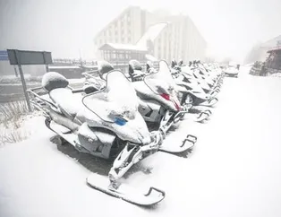 Uludağ’a ilk kar yağdı