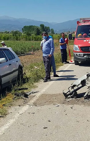 Bursa'da feci kaza! Kafa kafaya çarpıştılar