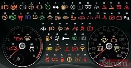 Aracınızdaki bu işaretin anlamını biliyor musunuz? İşte otomobillerdeki ikaz lambaları ve anlamları...