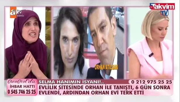 Esra Erol’da ilginç olay: Oğlu evlendirme sitesine kaydetti, 6 günde evlendi!