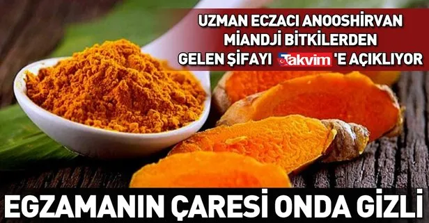 Egzamanın çaresi zerdeçalda gizli