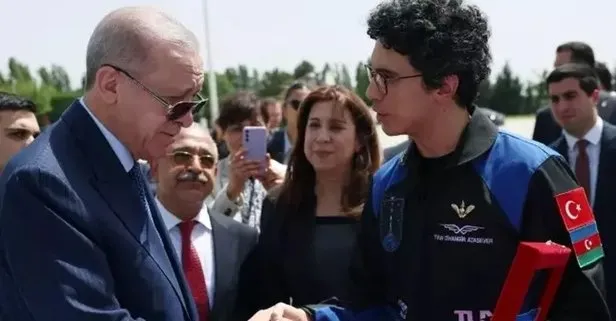 Başkan Recep Tayyip Erdoğan, İspanya’ya hareketi öncesinde Türkiye’nin ikinci astronotu Tuva Cihangir Atasever’i kabul etti