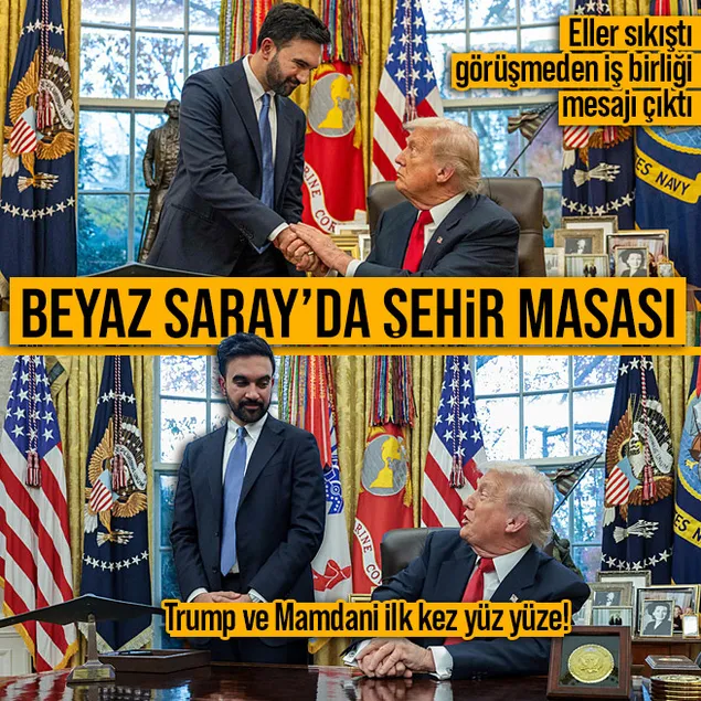 Trump ile Mamdani ilk kez yüz yüze görüştü!