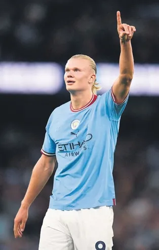 Dünya futbolu Manchester City formasıyla 5 maçta 9 gole ulaşan Erling Haaland’ı konuşuyor! | Spor haberleri