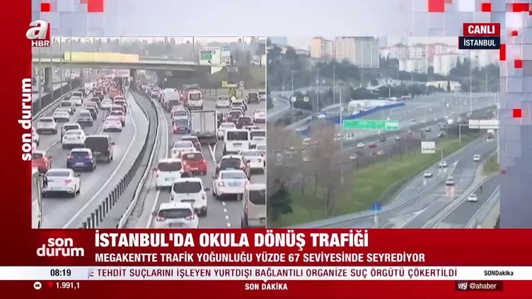 İstanbul'da trafik yoğunluğu
