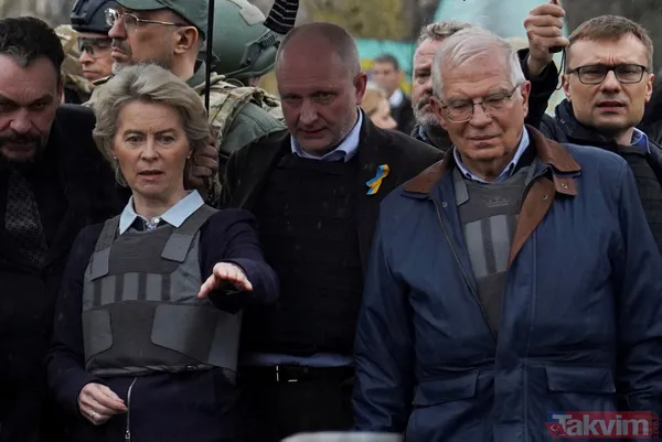 SON DAKİKA: Ursula von der Leyen ve Josep Borrell Ukrayna'da Buça Kiev'i ziyaret etti - 17