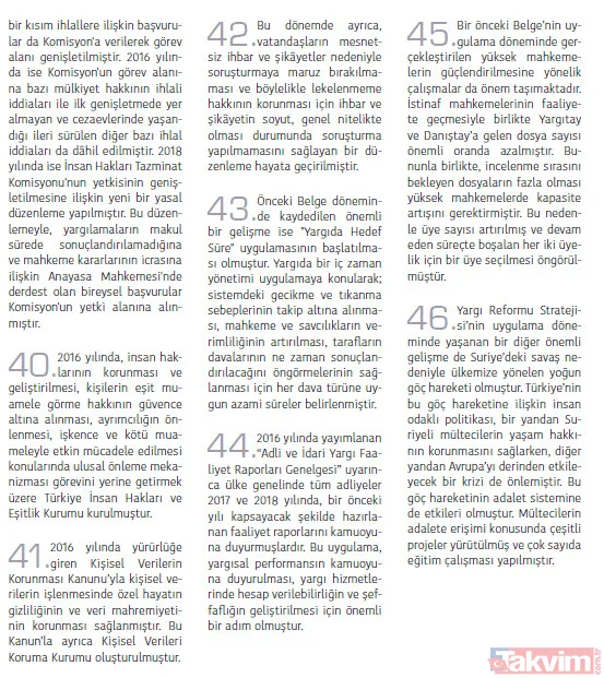 Diğer Bir Hedef Olarak Yeni Bir İnsan Hakları Eylem Planı Hazırlanacak Ve Etkili Şekilde Uygulanacak. Bunun İçin Anayasa Mahkemesi Ve Avrupa İnsan Hakları...