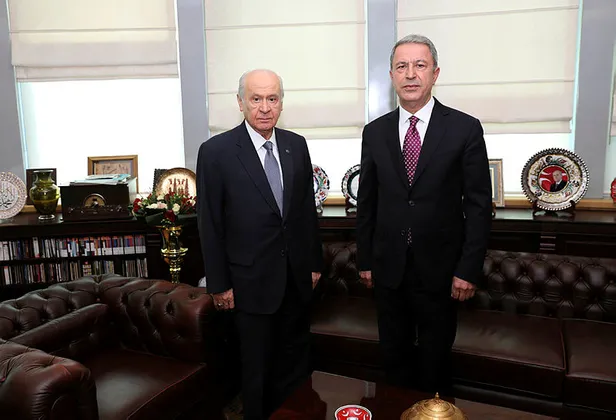 Son dakika haberi: Bakan Akar'dan Bahçeli'ye ziyaret-2