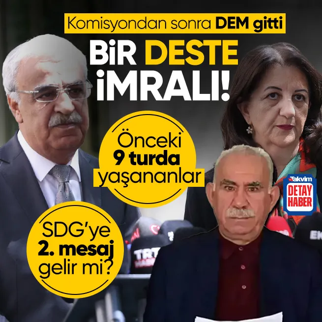 Komisyondan sonra İmralı Heyeti gitti! DEM Parti 10. kez elebaşı Öcalanla görüştü | Önceki 9 turda ne yaşandı?