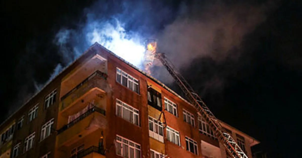 İstanbul'da yangın paniği! Korku dolu anlar