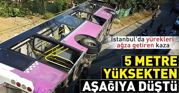 İstanbulda yürekleri ağza getiren kaza!