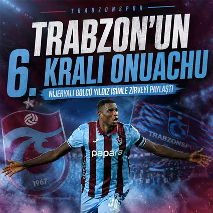 Trabzonspor’un 6. gol kralı Paul Onuachu