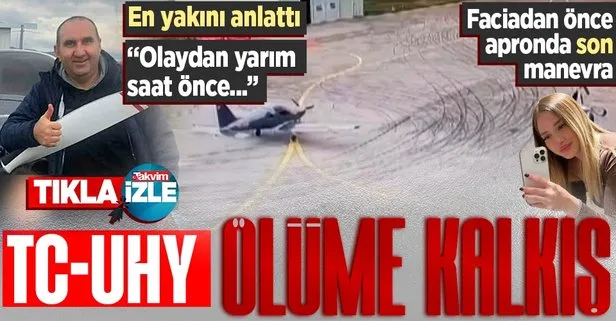 Ölüme kalkış! Bursa’da düşen uçağın Yunuseli Havaalanı’ndaki son görüntüleri: Pilotun yakın arkadaşı konuştu
