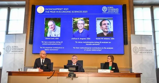 SON DAKİKA: 2021 Nobel Ekonomi Ödülü’nü David Card ile Joshua D. Angrist ve Guido W. Imbens kazandı