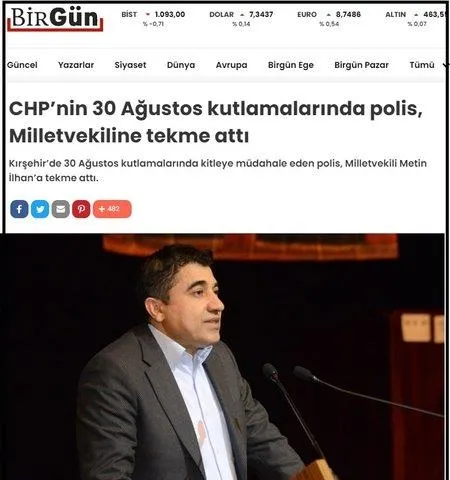 Son dakika: Kırşehir Valiliğinden "CHP milletvekiline polisin tekme attığı" iddialarına ilişkin açıklama-1