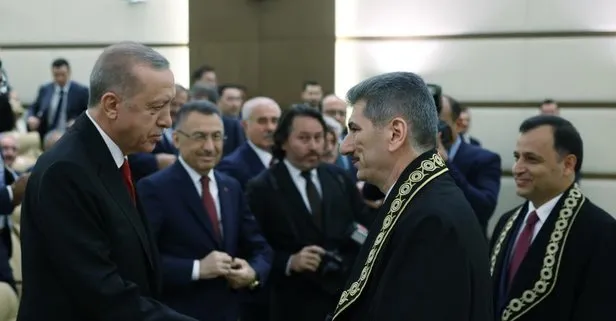 Başkan Erdoğan AYM üyeliğine seçilen Muhteren İnce’nin yemin törenine katıldı