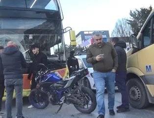 Son dakika haberleri... İETT otobüsü yine kazaya karıştı! 2 katlı İETT otobüsü motosiklete çarptı: 2 yaralı