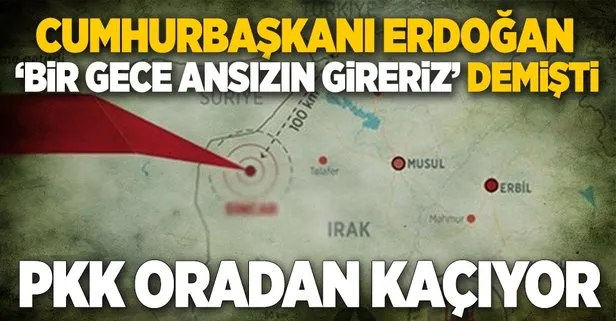 Terör örgütü PKK, Sincardan kaçıyor