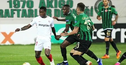 Akhisarspor sahasında Sevilla'ya 3-2 kaybetti