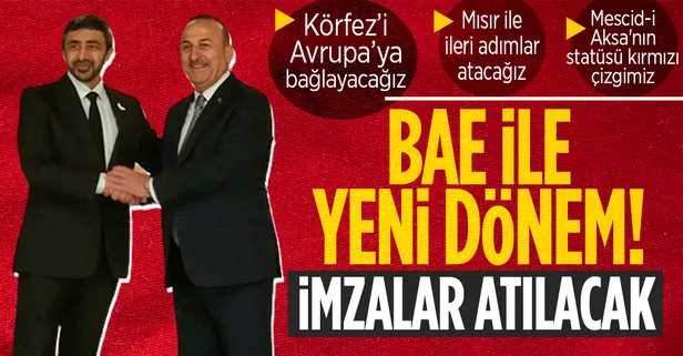 Bakan Çavuşoğlu, BAE'li mevkidaşıyla görüştü