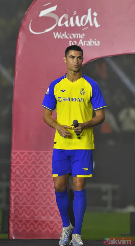 Sansasyonel transfer sansasyonel imza! Al Nassr'dan Cristiano Ronaldo için tören: "Çok rekor kırdım, biraz da burada kırayım" - 21