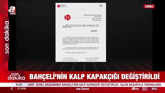 MHP: Bahçeli'nin sağlık durumu iyi