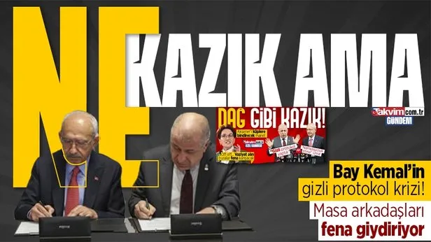 Kemal Kılıçdaroğlu ve Ümit Özdağ arasındaki gizli protokol 7li koalisyonun ortaklarını çılgına çevirdi! Turhan Çömez, Serkan Özcan ve Bilge Yılmazdan zehir zemberek sözler