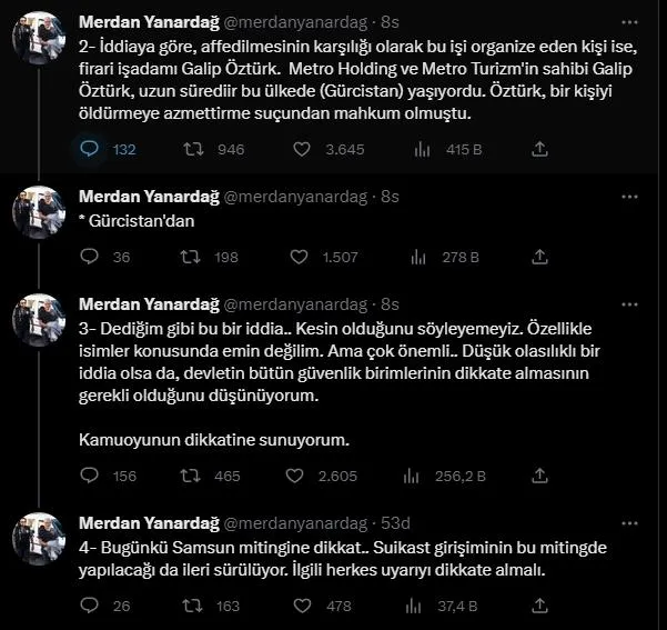 Yalan tescillendi! "Kılıçdaroğlu'na suikast yapılacak" diyen CHP fondaşı Merdan Yanardağ çağrılmasına rağmen savcılığa gitmedi-4