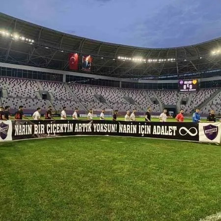 Ordu’da maç öncesi ’Narin’ pankartı