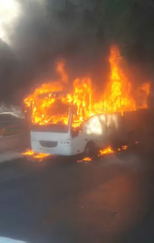 Her şey bir anda oldu! Cayır cayır yandı...