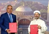 Son dakika: Ayasofya Camii için protokol imzalandı! Kültür ve Turizm Bakanı Mehmet Nuri Ersoy'dan müjde