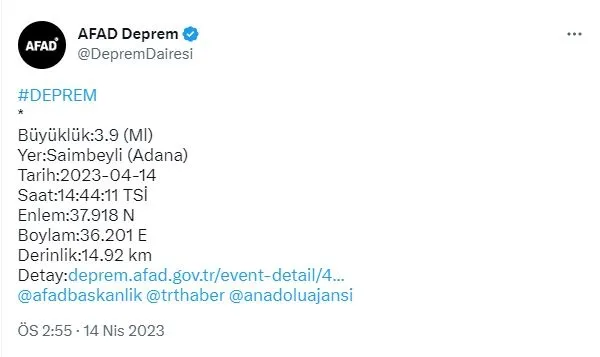 adana-saimbeylide-deprem-afad-kandilli-rasathanesi-son-depremler-1681473589630.jpg Adana Saimbeyli'de deprem! AFAD Kandilli Rasathanesi son depremler-1