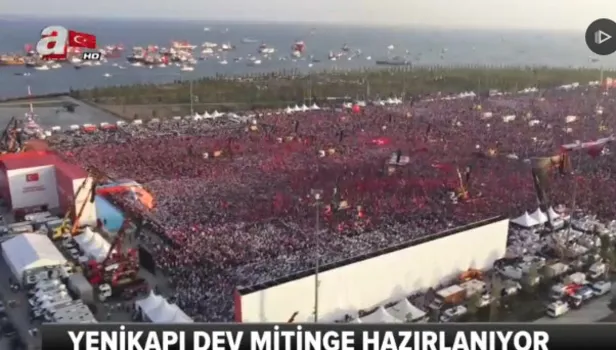 Yenikapı dev mitinge hazır!