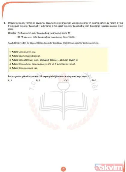 LGS örnek sorular yayımlandı! İşte MEB LGS örnek sorular listesi