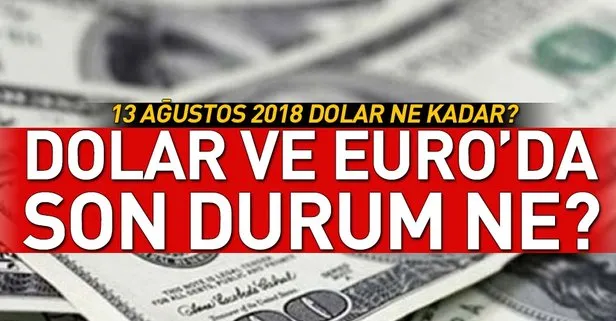 Bugün dolar ne kadar? 13 Ağustos dolar ve euro kaç TL? İşte güncel dolar ve euro fiyatları
