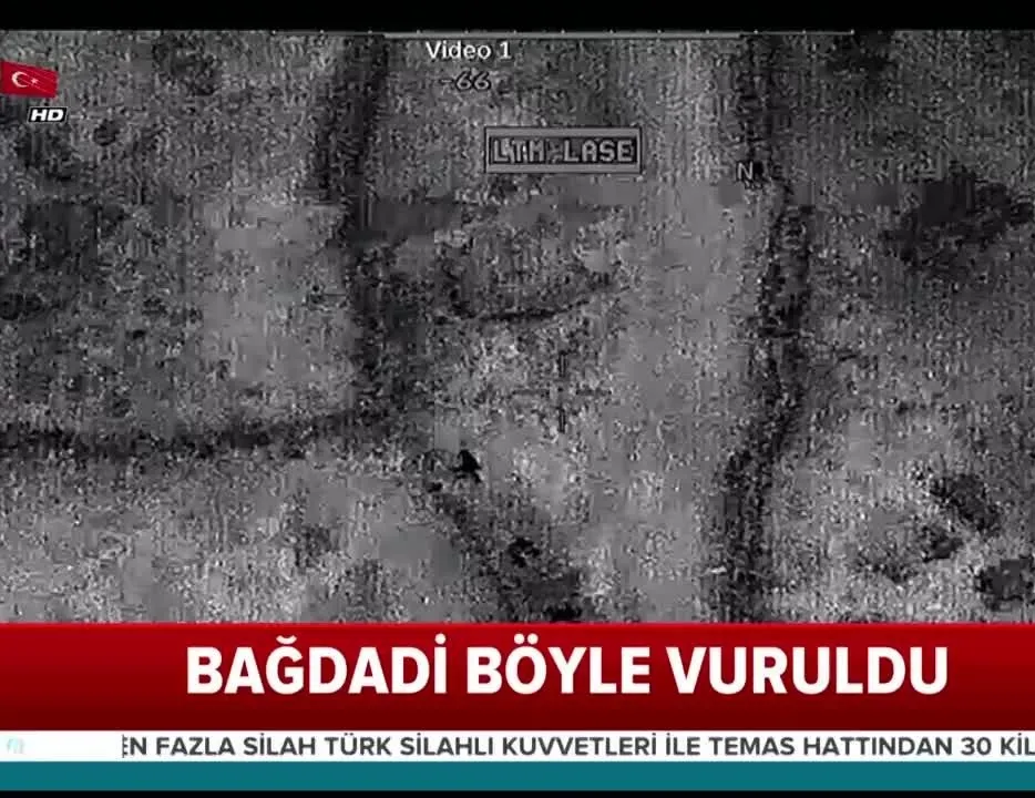 DEAŞ lideri Bağdadi’nin vurulduğu görüntüler