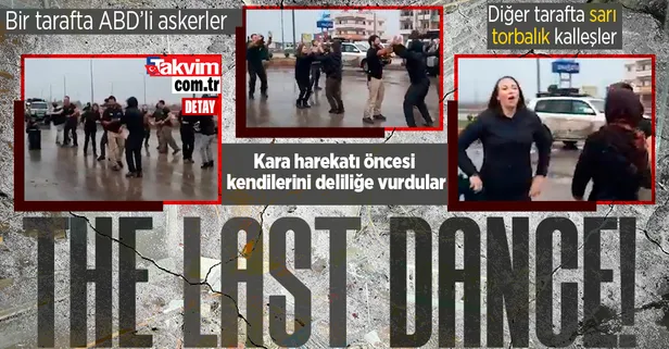 Son dans! ABD'li paralı askerler PKK/YPG'li teröristlerle el ele kol kola raks etti