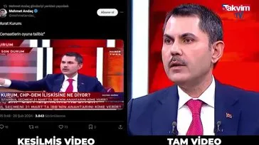 CHP’li Ekrem İmamoğlu’nun paralı trolleri yine iş başında! Murat Kurum’un videosunu kesip alçak algı operasyonuna soyundular