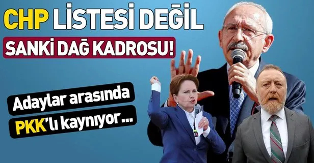 CHP listesi değil sanki dağ kadrosu! CHP aday listeleri PKK’lı kaynıyor