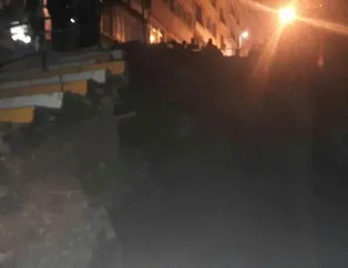 Şişli’de istinat duvarı çöktü! Mahalleli sokağa döküldü