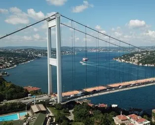 Fatih Sultan Mehmet Köprüsü'nde son durum Havadan böyle görüntülendi