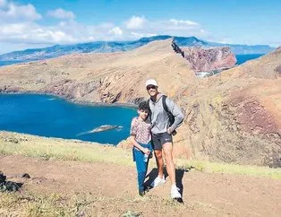Cristiano Ronaldo oğluyla adasını keşfe çıktı!