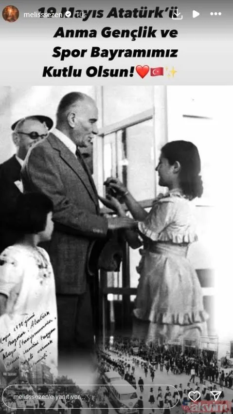 Ünlü isimlerden 19 Mayıs Atatürk'ü Anma, Gençlik ve Spor Bayramı paylaşımları! Müge Anlı, Emre Altuğ, Melis Sezen, Mine Tugay... - 14
