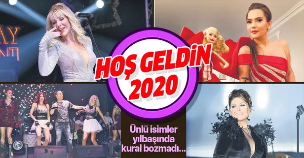 Ünlüler yılbaşında kural bozmadı! 2020'ye sahnede girdiler...