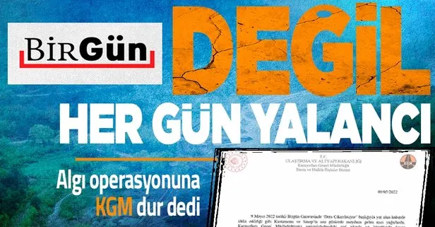 KGM’den ’Kastamonu’ açıklaması! CHP yandaşı Birgün gazetesinin algı operasyonu elinde patladı