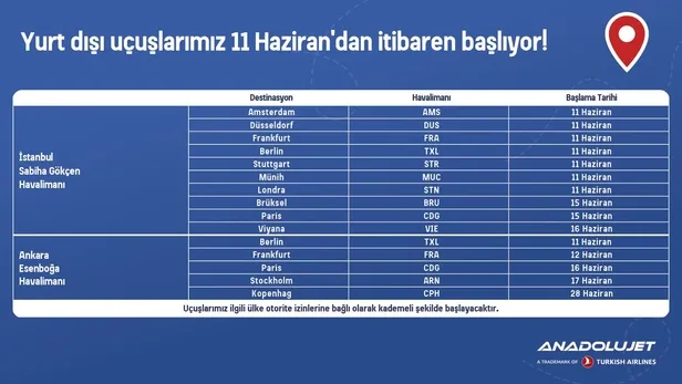 Son dakika: THY Genel Müdürü Ekşi, AnadoluJet'in yurt dışı uçuşlarının 11 Haziran'da başlayacağını duyurdu-1