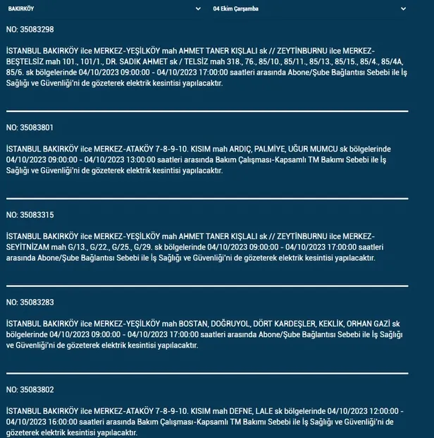 O ilçelerde yaşayanlara uyarı! Hemen önlem alın! Arnavutköy Bağcılar Bakırköy Başakşehir Beşiktaş Esenyurt Beylikdüzü'nde 17.00'ye kadar sürecek-8