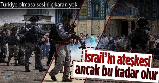 SON DAKİKA: İsrail’in ateşkesten anladığı bu! Mescid-i Aksa’ya ses bombalarıyla saldırdı! Türkiye’den flaş açıklama