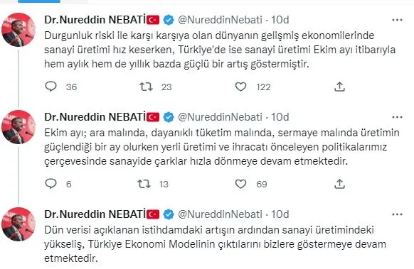 Son dakika: Bakan Nebati: Çarklar hızla dönmeye devam etmektedir-1